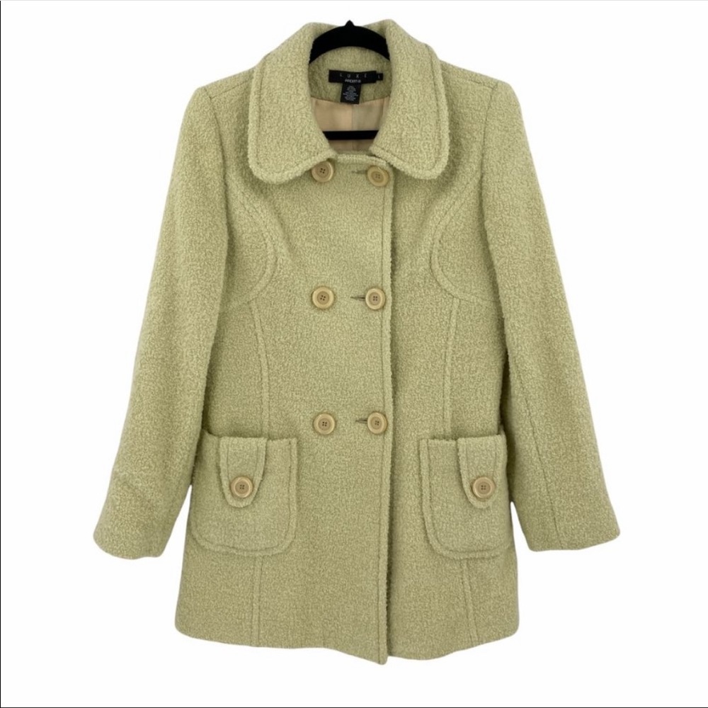 Arden B Luce Green Pea Coat